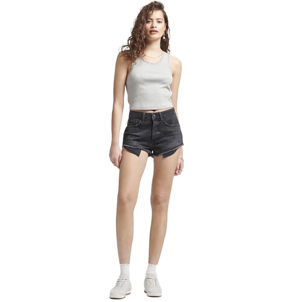 Superdry Farkkushortsit Vintage High Rise Musta 26 Nainen