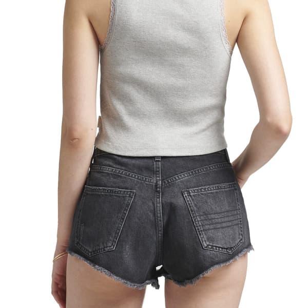 Superdry Farkkushortsit Vintage High Rise Musta 32 Nainen