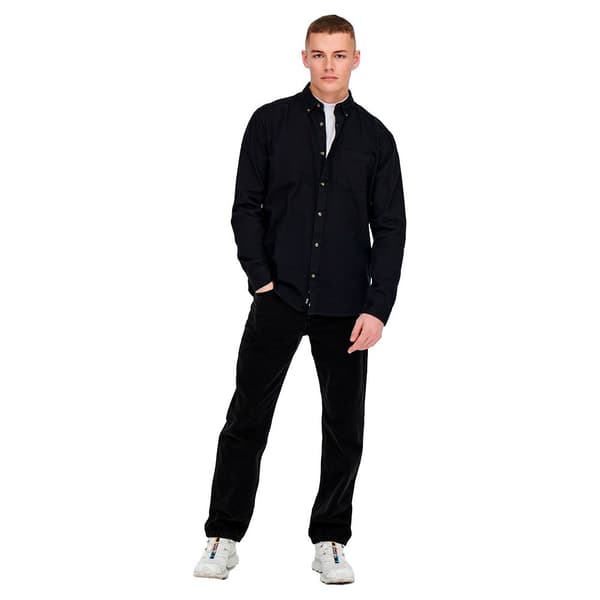 Only & Sons Jeans Weft Regular Fit 2956 Svart 28 / 30 Man