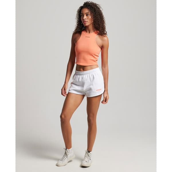 Superdry Shortsit Code Core Sport Sweatshort Valkoinen L Nainen