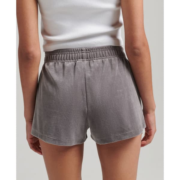 Superdry Shorts Code Sl Velour Grå S Kvinna