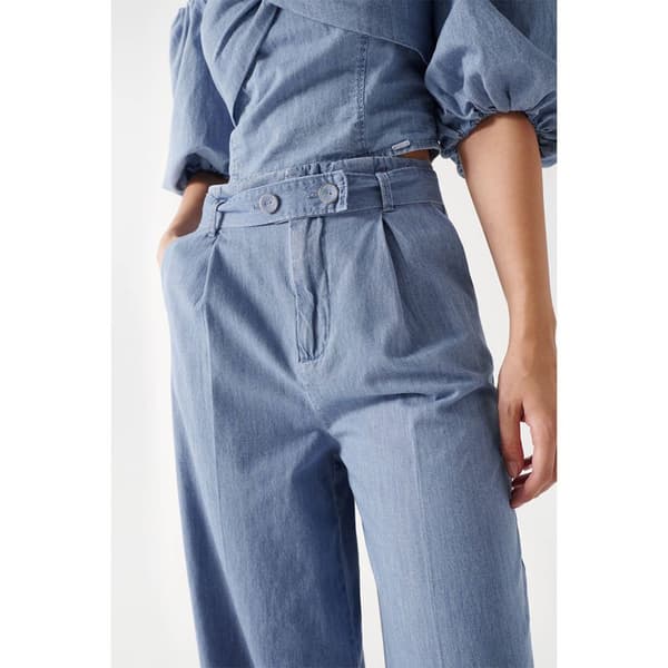 Salsa Jeans Jeans 21007074 Palazzo Blå XS / 32 Kvinde