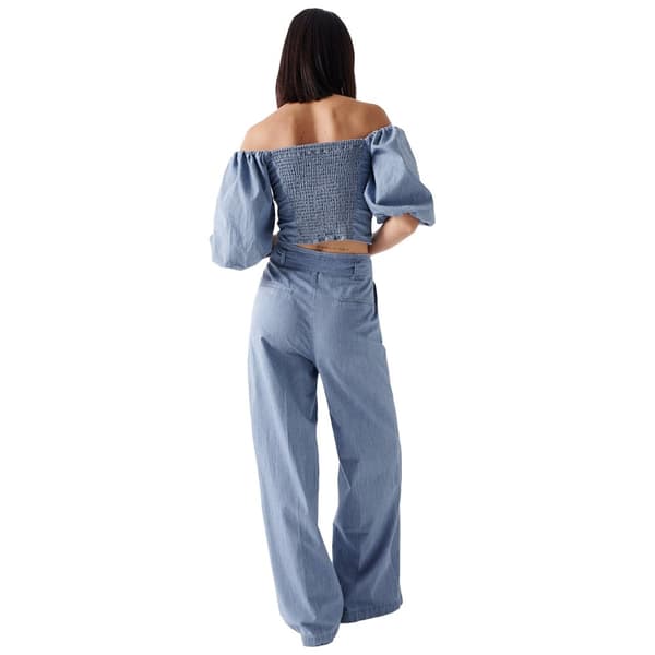 Salsa Jeans Jeans 21007074 Palazzo Blå XS / 32 Kvinde