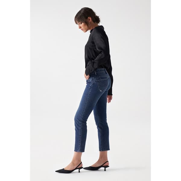 Salsa Jeans Jeans Wonder Crop Slim Fit Blå 28 / 28 Kvinna