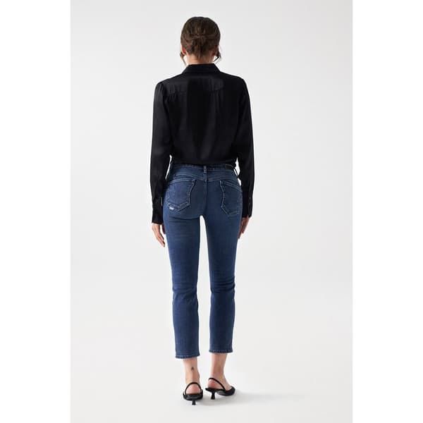 Salsa Jeans Jeans Wonder Crop Slim Fit Blå 28 / 28 Kvinna
