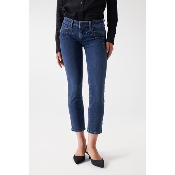 Salsa Jeans Jeans Wonder Crop Slim Fit Blå 28 / 28 Kvinna