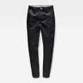 Miniatyrbild 3 av 7: G-star Skinny Chino Byxor Med Mitten Av Midjan Bronson Svart 31 / 34 Kvinna