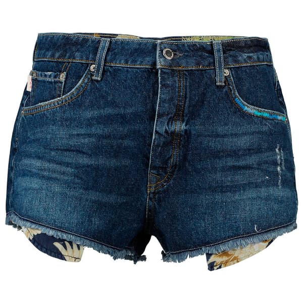 Superdry Jeansshorts Vintage High Rise Blå 28 Kvinna