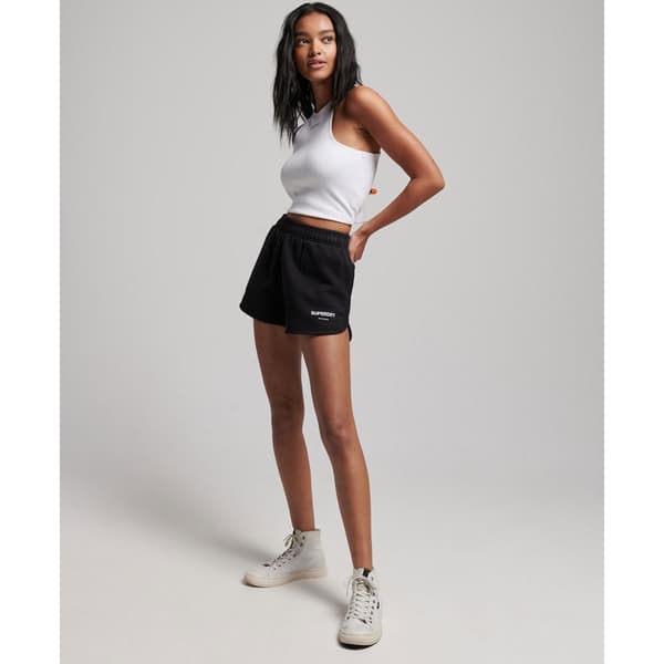Superdry Shortsit Code Core Sport Sweatshort Musta XS Nainen