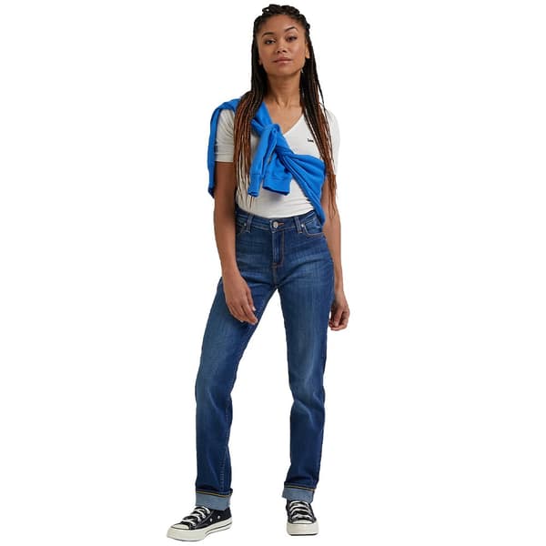 Lee Jeans Marion Straight Blå 27 / 31 Kvinna