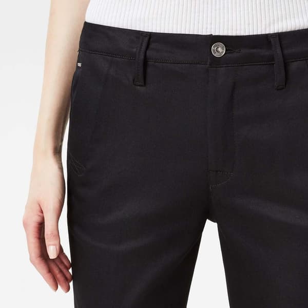 G-star Keskivyötäröllä Ohuet Chino-housut Bronson Musta 29 / 34 Nainen