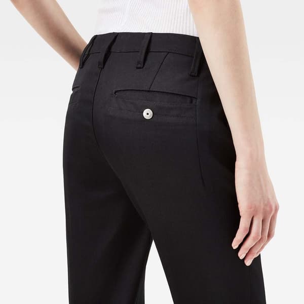 G-star Keskivyötäröllä Ohuet Chino-housut Bronson Musta 29 / 34 Nainen