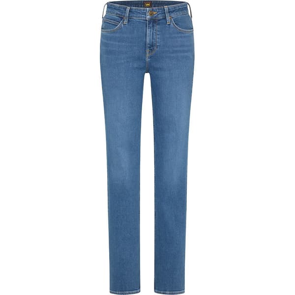 Lee Jeans Marion Straight Mid Blå 28 / 33 Kvinna