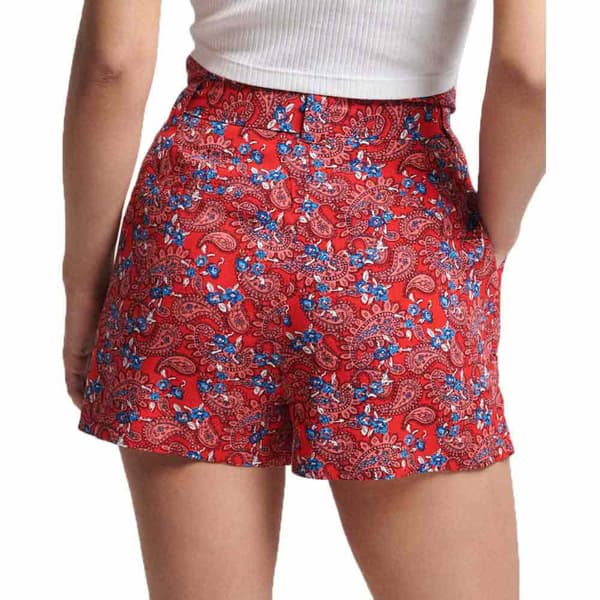 Superdry Shortsit Vintage Paperbag Printed Punainen S Nainen