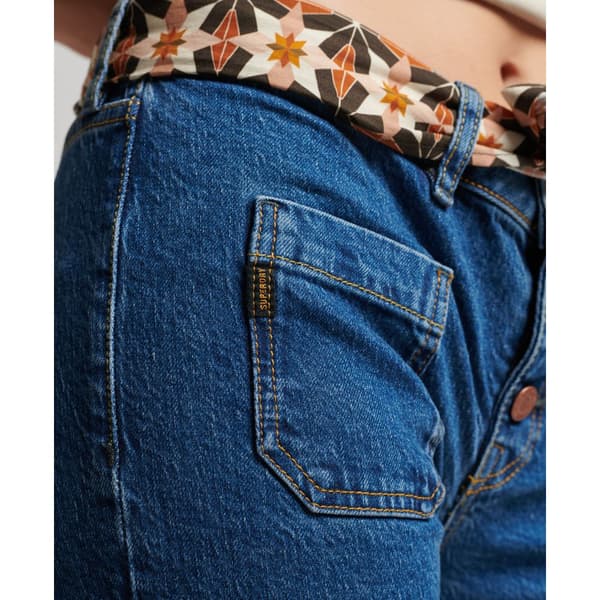 Superdry Jeans Vintage Low Rise Slim Flare Blå 28 / 32 Kvinde