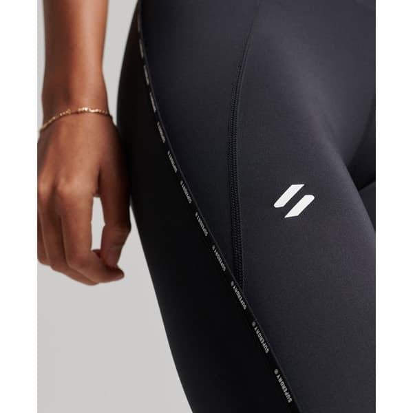 Superdry Strumpbyxor Train Branded Elastic Svart XS Kvinna