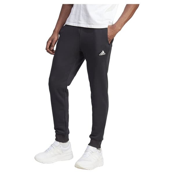 Adidas Byxor Essentials Fleece Tapered Cuffed Joggers Svart S / Regular Man