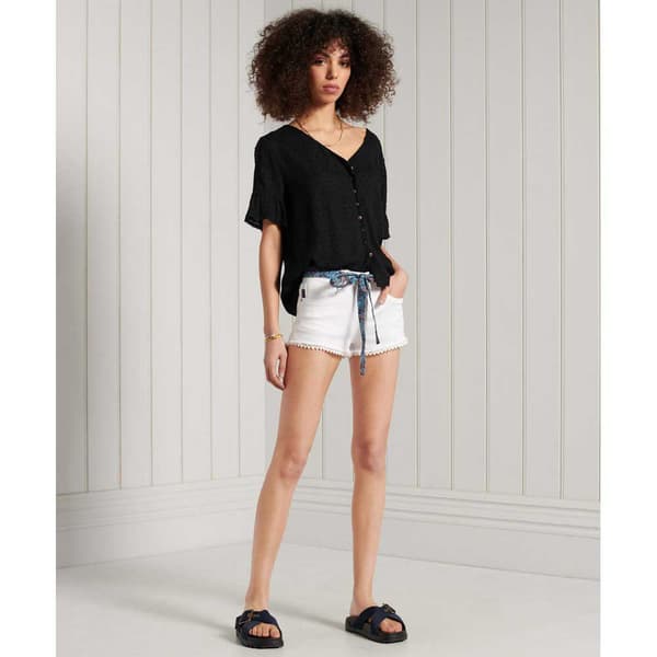 Superdry Jeansshorts Lace Hot Vit 30 Kvinna
