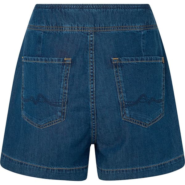 Pepe Jeans Farkkushortsit Stella Pleat 1/4 Sininen 31 Nainen