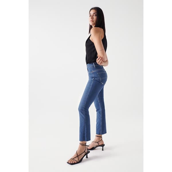 Salsa Jeans Jeans Glamour Crop Flare Fit Blå 30 / 28 Kvinna