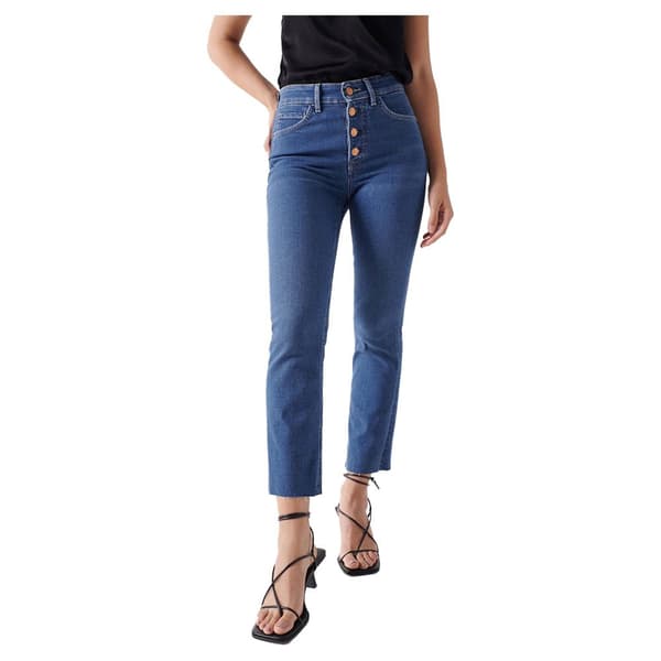 Salsa Jeans Jeans Glamour Crop Flare Fit Blå 27 / 28 Kvinde