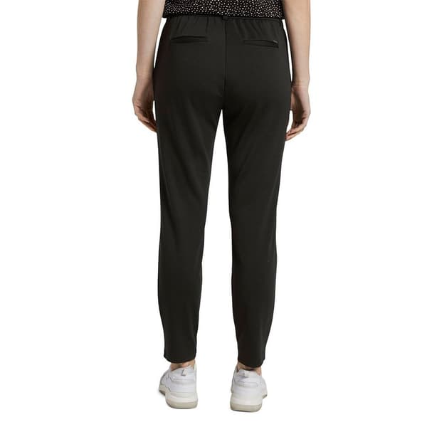 Tom Tailor Med Bukser I Elastisk Talje Relaxed-fit Sort 2XL Kvinde