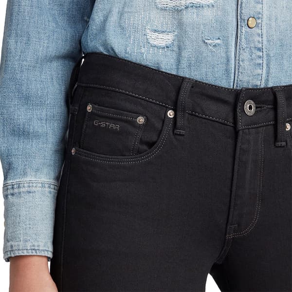 G-star Jeans 3301 Mid Skinny Sort 25 / 32 Kvinde