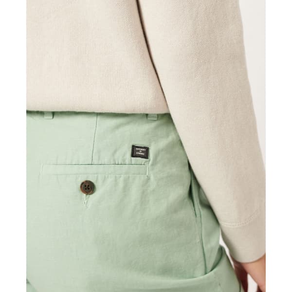 Superdry Shortsit Studios Linen Vihreä S Nainen