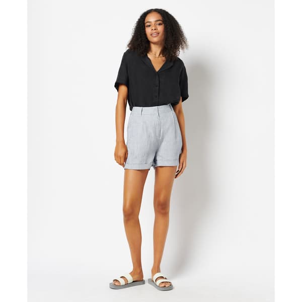 Superdry Shorts Studios Linen Blå M Kvinna