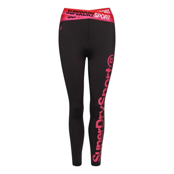 Superdry Strumpbyxor Training Cross 7/8 Svart 2XS Kvinna