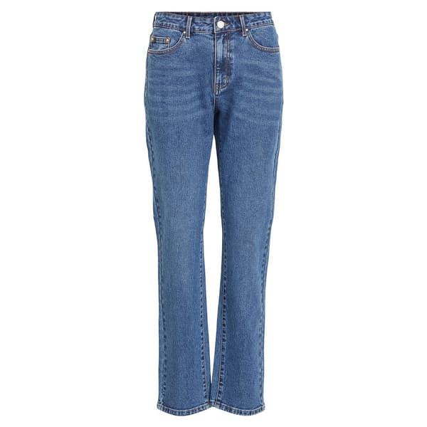 Vila Almindelige Talje Straight Jeans Stray Dl Blå 34 / 30 Kvinde