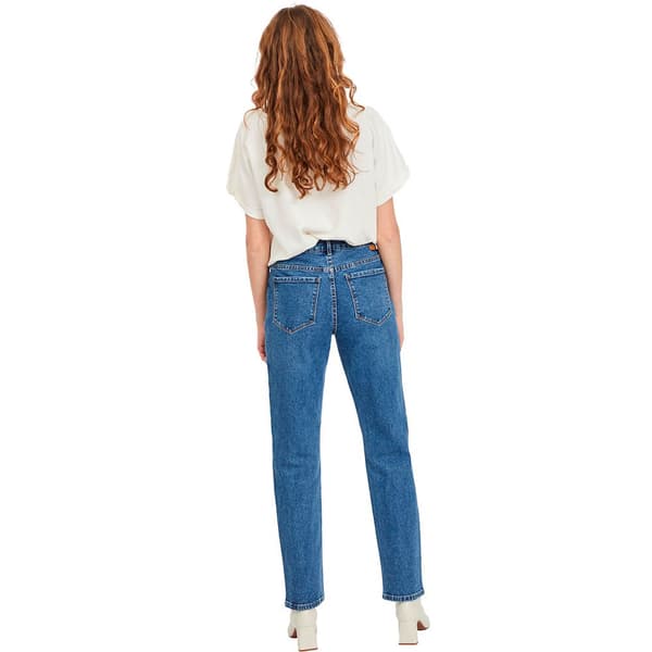Vila Almindelige Talje Straight Jeans Stray Dl Blå 34 / 30 Kvinde