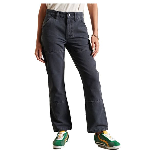 Superdry Byxor High Rise Carpenter Blå 26 / 32 Kvinna