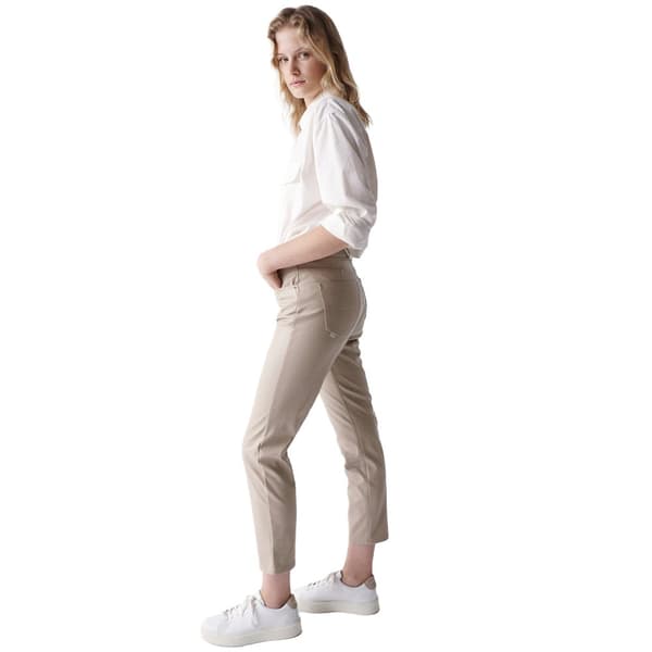 Salsa Jeans Jeans True Cropped Slim Napa Beige 28 / 28 Kvinna