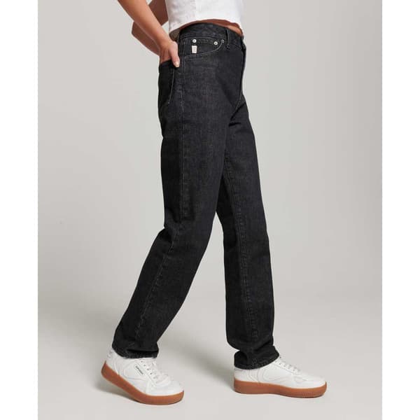 Superdry Jeans Vintage High Rise Straight Svart 32 / 32 Kvinna