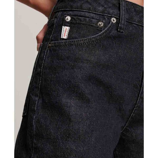 Superdry Jeans Vintage High Rise Straight Svart 32 / 32 Kvinna