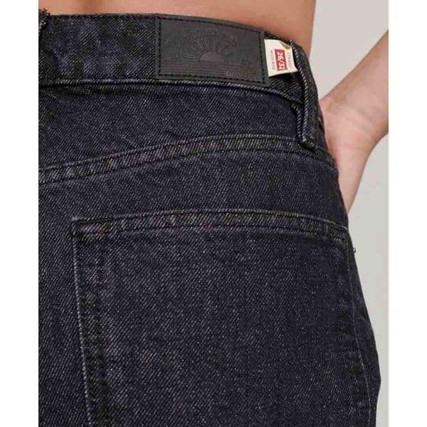Superdry Jeans Vintage High Rise Straight Svart 32 / 32 Kvinna