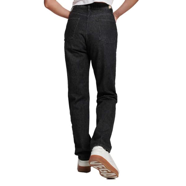 Superdry Jeans Vintage High Rise Straight Svart 32 / 32 Kvinna
