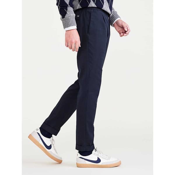 Dockers Chinobyxor Med Normal Midja Refined Pull On Blå M Man