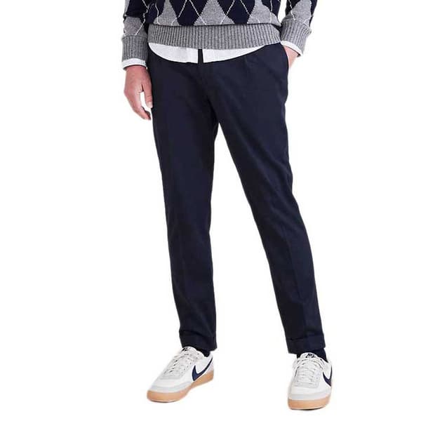 Dockers Chinobyxor Med Normal Midja Refined Pull On Blå M Man