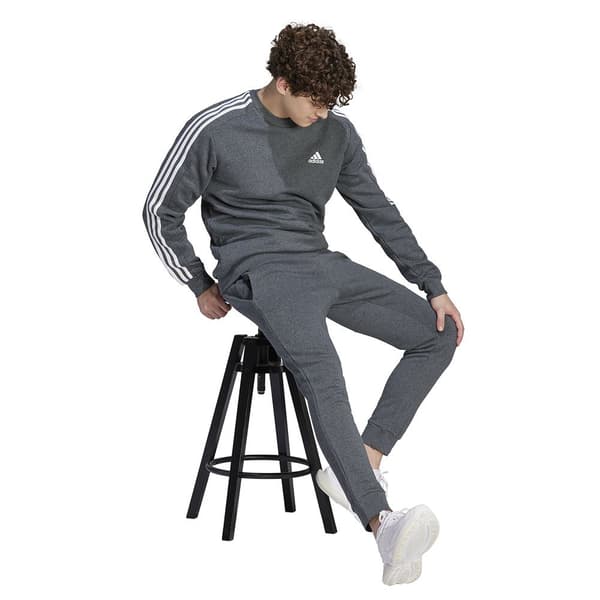 Adidas Bukser Essentials Fleece Tapered Cuff Big Logo Joggers Grå 2XL / Regular Mand