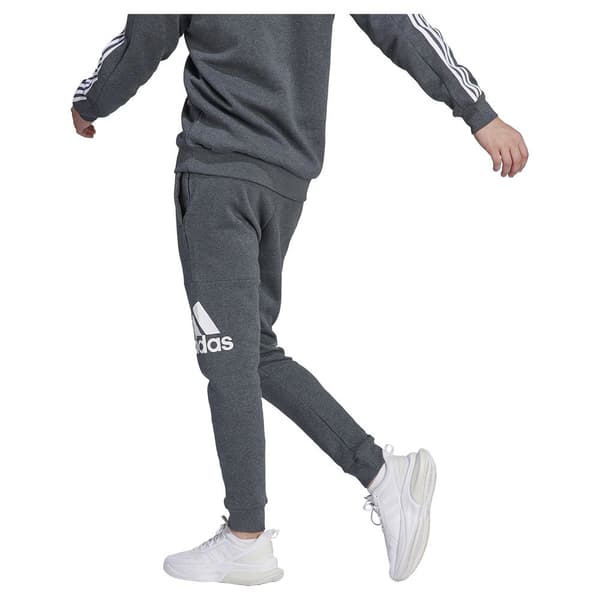 Adidas Bukser Essentials Fleece Tapered Cuff Big Logo Joggers Grå 2XL / Regular Mand