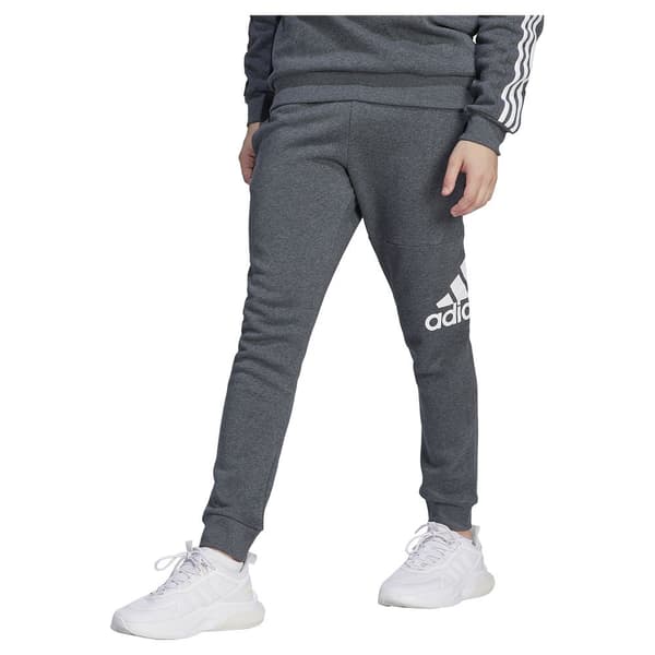 Adidas Byxor Essentials Fleece Tapered Cuff Big Logo Joggers Grå 2XL / Regular Man