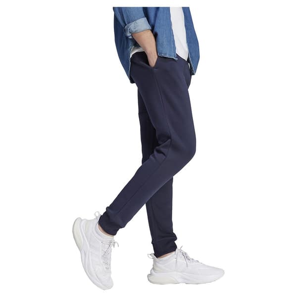 Adidas Housut Essentials Fleece Tapered Cuff Big Logo Joggers Sininen XS / Regular Mies