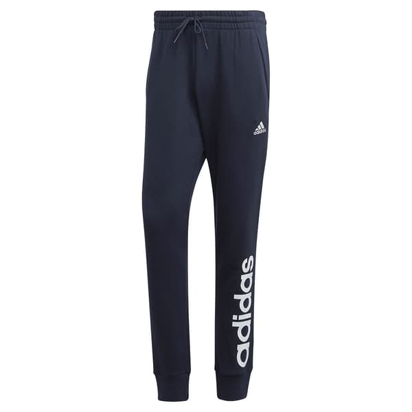 Adidas Byxor Essentials French Terry Tapered Cuff Logo Joggers Blå XS / Regular Man