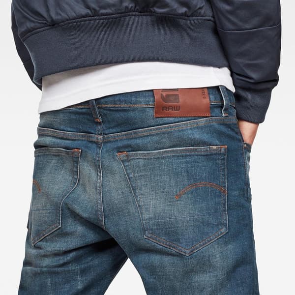 G-star Jeans 3301 Slim Blå 28 / 32 Mand