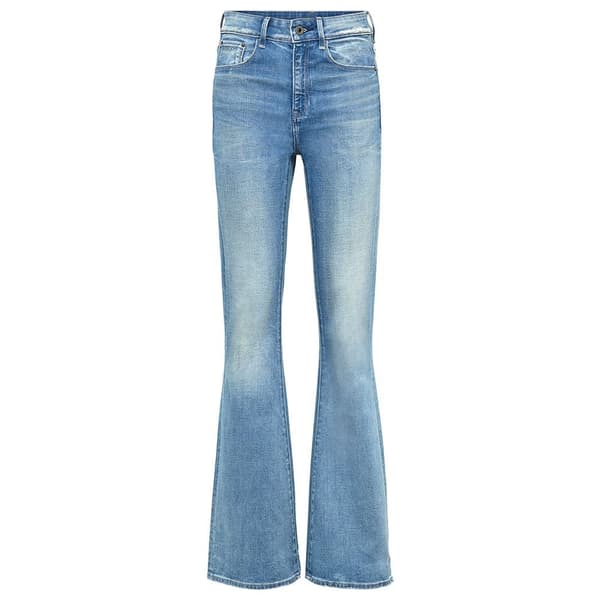 G-star Jeans 3302 High Waist Flare Blå 28 / 32 Kvinna