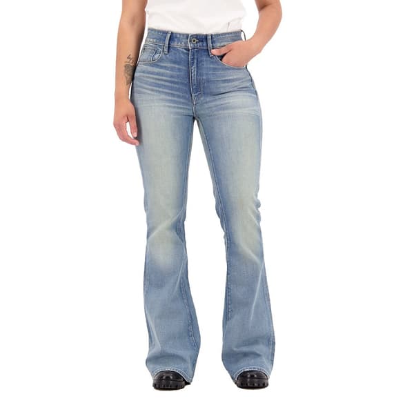 G-star Jeans 3302 High Waist Flare Blå 28 / 32 Kvinna