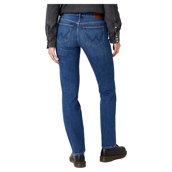 Wrangler Farkut Straight Sininen 33 / 34 Nainen