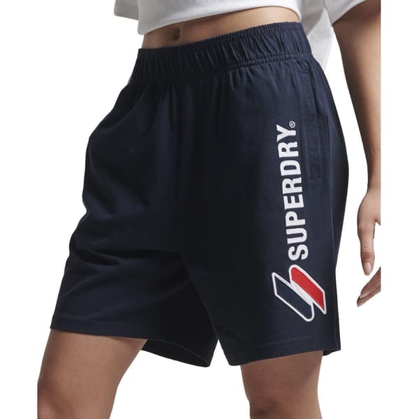 Superdry Shorts Code Sl Applique Boy Blå L Kvinna